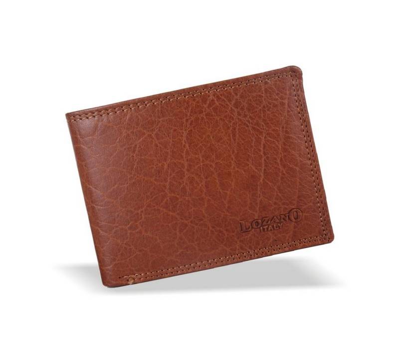 SHG Geldbörse Herren Leder Querformat Portemonnaie Brieftasche Börse Geldbeutel von SHG