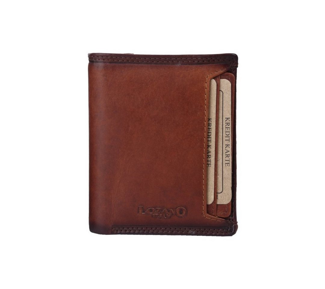 SHG Geldbörse Leder Börse Portemonnaie Brieftasche Münzfach RFID Schutz Männerbörse von SHG