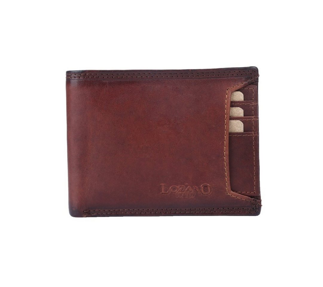 SHG Geldbörse Leder Börse Portemonnaie Brieftasche Münzfach RFID Schutz Männerbörse von SHG