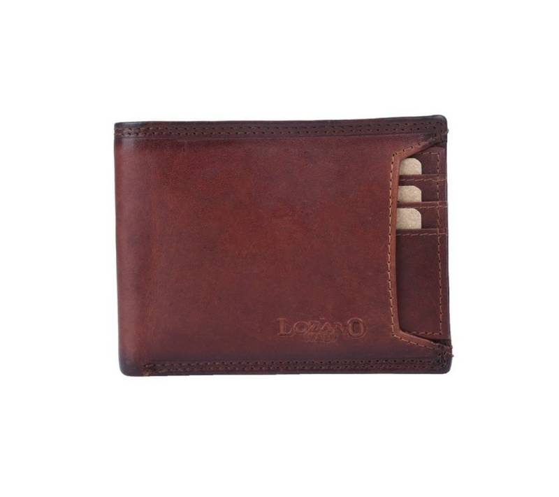 SHG Geldbörse Leder Börse Portemonnaie Brieftasche Münzfach RFID Schutz Männerbörse von SHG