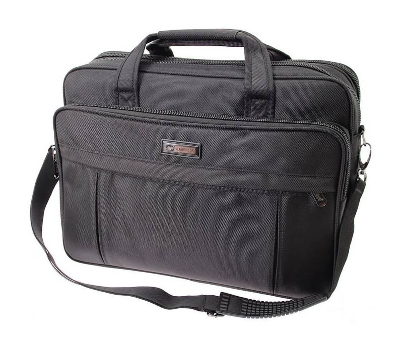 SHG Handtasche ֎ Umhängetasche Flugbegleiter Arbeitstasche Business Tasche SD-285 (Farbe: Schwarz), Freizeit Reise Sport Arbeit Schule Uni Festival von SHG