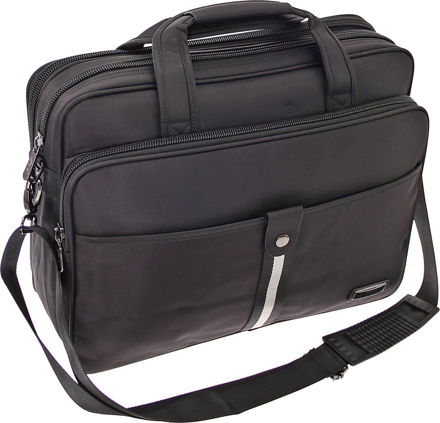 SHG Messenger Bag ֎ Umhängetasche Schultertasche Flugbegleiter Arbeitstasche SD-075, Freizeit Reise Sport Arbeit Schule Uni von SHG
