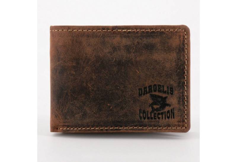 SHG Mini Geldbörse ⌂ Herren Leder Börse Portemonnaie Geldbeutel Brieftasche Münzfach (Herren Geld-Börse Damen Portemonnaie, Echt-Leder Geldbörse), RFID Schutz von SHG