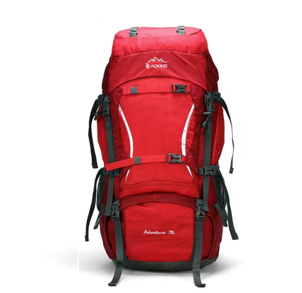 SHG Trekkingrucksack ⌂ Tourenrucksack Alpinrucksack Wanderrucksack Bergsteigerrucksack (Trekkingrucksack Hochtourenrucksack Freizeitrucksack, Farbe: Rot, Rucksack Sportrucksack Reiserucksack Kletterrucksack), Rucksack Sportrucksack Reiserucksack Kletterrucksack von SHG