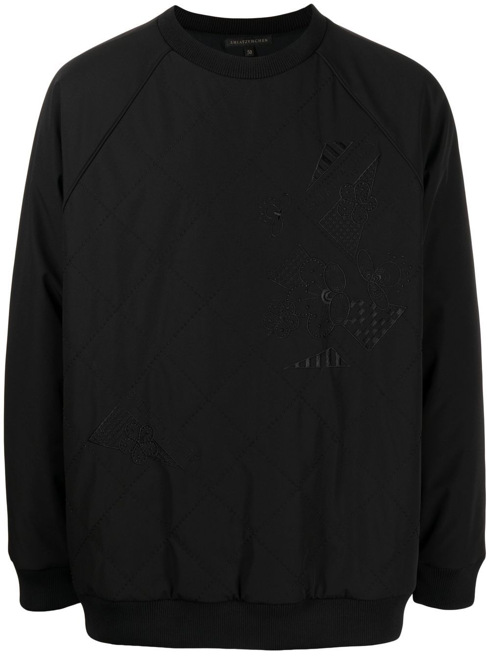 SHIATZY CHEN Gestepptes Sweatshirt mit Stickerei - Schwarz von SHIATZY CHEN