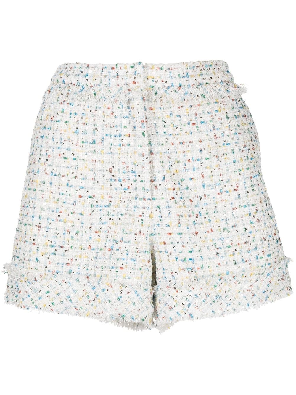 SHIATZY CHEN Kurze Tweed-Shorts - Weiß von SHIATZY CHEN