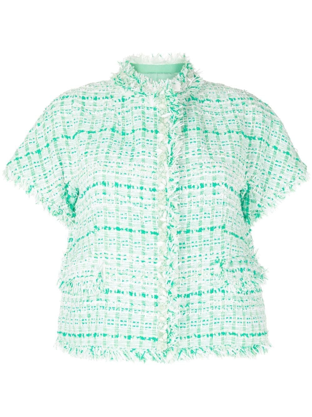 SHIATZY CHEN Tweed-Jacke mit Perlen - Grün von SHIATZY CHEN