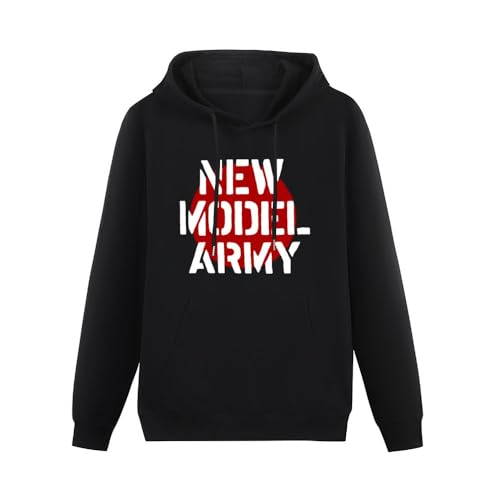 Model Army Logo Hoodies Long Sleeve Pullover Loose Hoody Sweatershirt Black L von SHIGE
