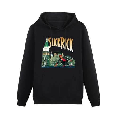Slick Rick - The Great Adventures of Album Cover Hoody DTG Black XL von SHIGE