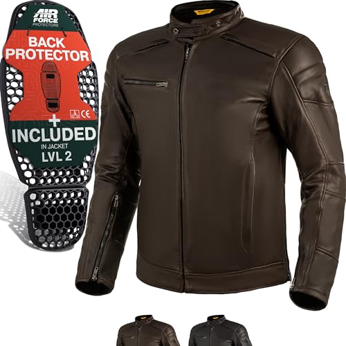 SHIMA Herren Blake Jacket Motorradjacke, Braun, S von SHIMA