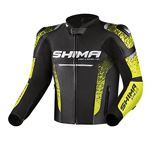 SHIMA Herren STR 2.0 Jacke, Schwarz/Fluo, 56 von SHIMA