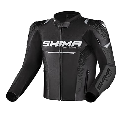 SHIMA Herren STR 2.0 Motorradjacke, Schwarz, 52 von SHIMA