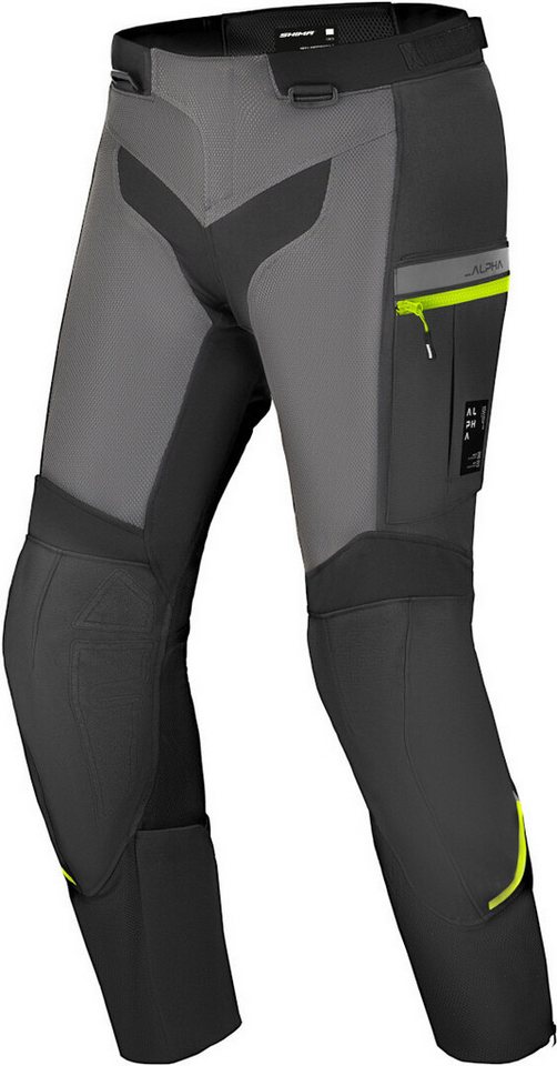 SHIMA Motorradhose Alpha wasserdichte Motorrad Textilhose (mit Stiefeln, wasserdicht) Knieprotektoren enthalten,wasserdicht von SHIMA