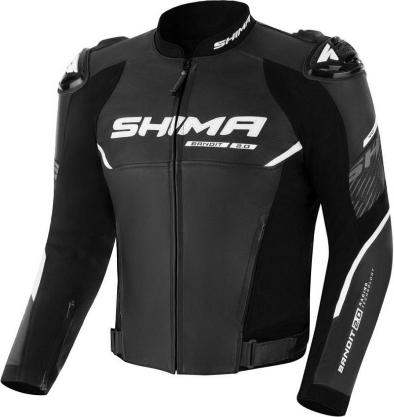 SHIMA Motorradjacke Bandit 2.0 perforierte Motorrad Lederjacke Rückenprotektor enthalten,perforiert von SHIMA