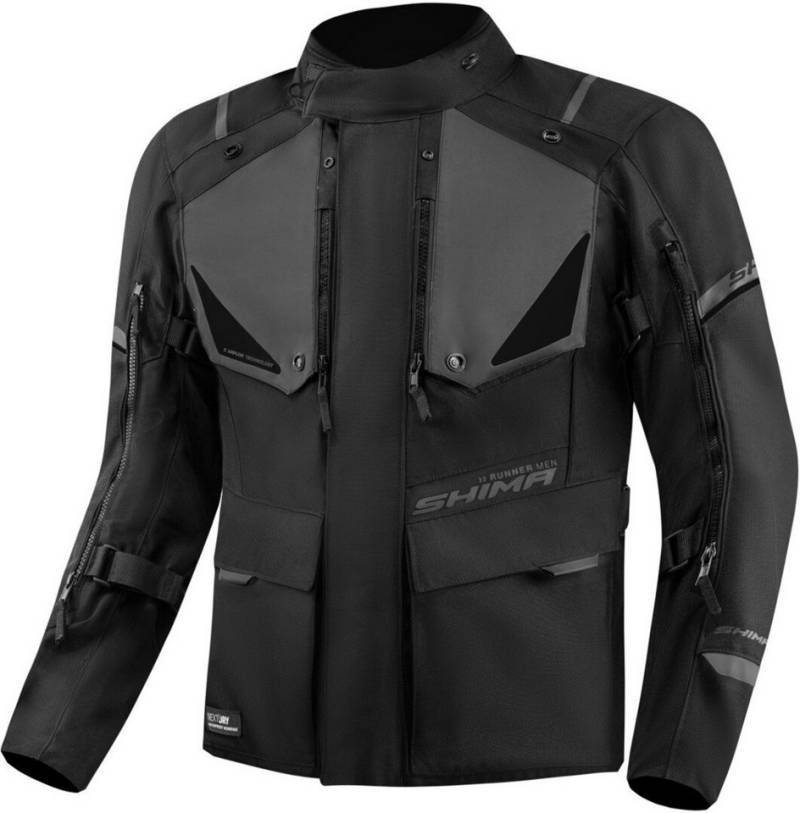 SHIMA Motorradjacke Runner wasserdichte Motorrad Textiljacke Rückenprotektor enthalten,herausnehmbares Innenfutter,wasserdicht von SHIMA