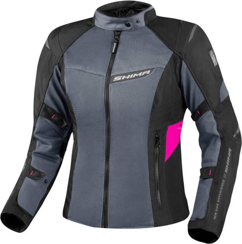 SHIMA Motorradjacke Rush 2.0 Vented wasserdichte Damen Motorrad Textiljacke Rückenprotektor enthalten,herausnehmbares Innenfutter,wasserdicht von SHIMA