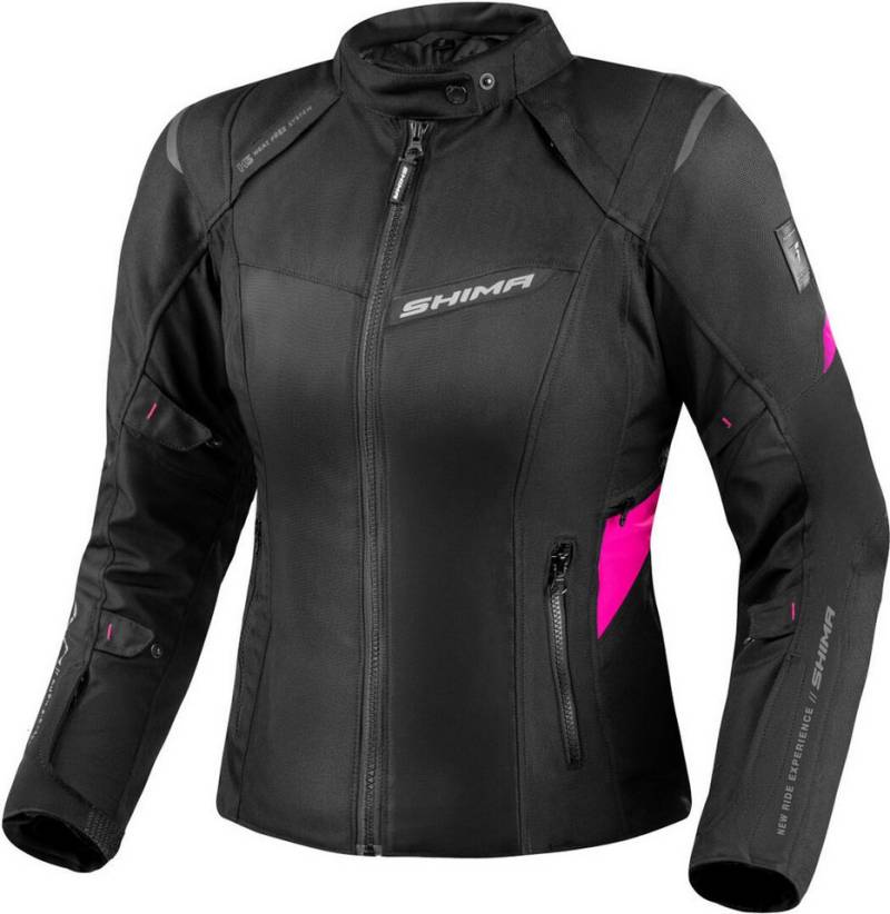 SHIMA Motorradjacke Rush 2.0 wasserdichte Damen Motorrad Textiljacke Wasserdicht Atmungsaktiv protektoren protektorentaschen reißverschlu von SHIMA