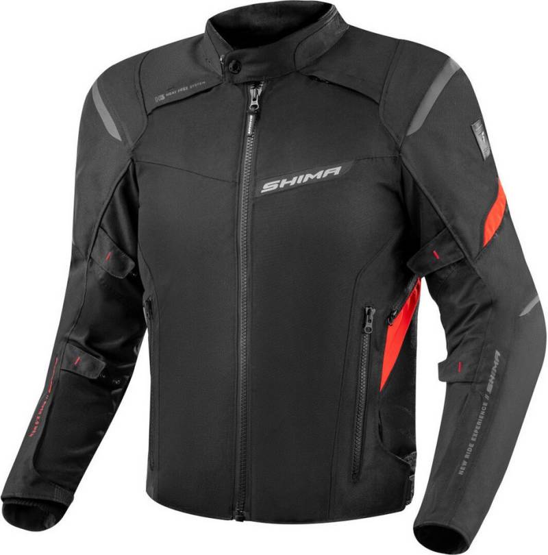 SHIMA Motorradjacke Rush 2.0 wasserdichte Motorrad Textiljacke Rückenprotektor enthalten,herausnehmbares Innenfutter,wasserdicht von SHIMA