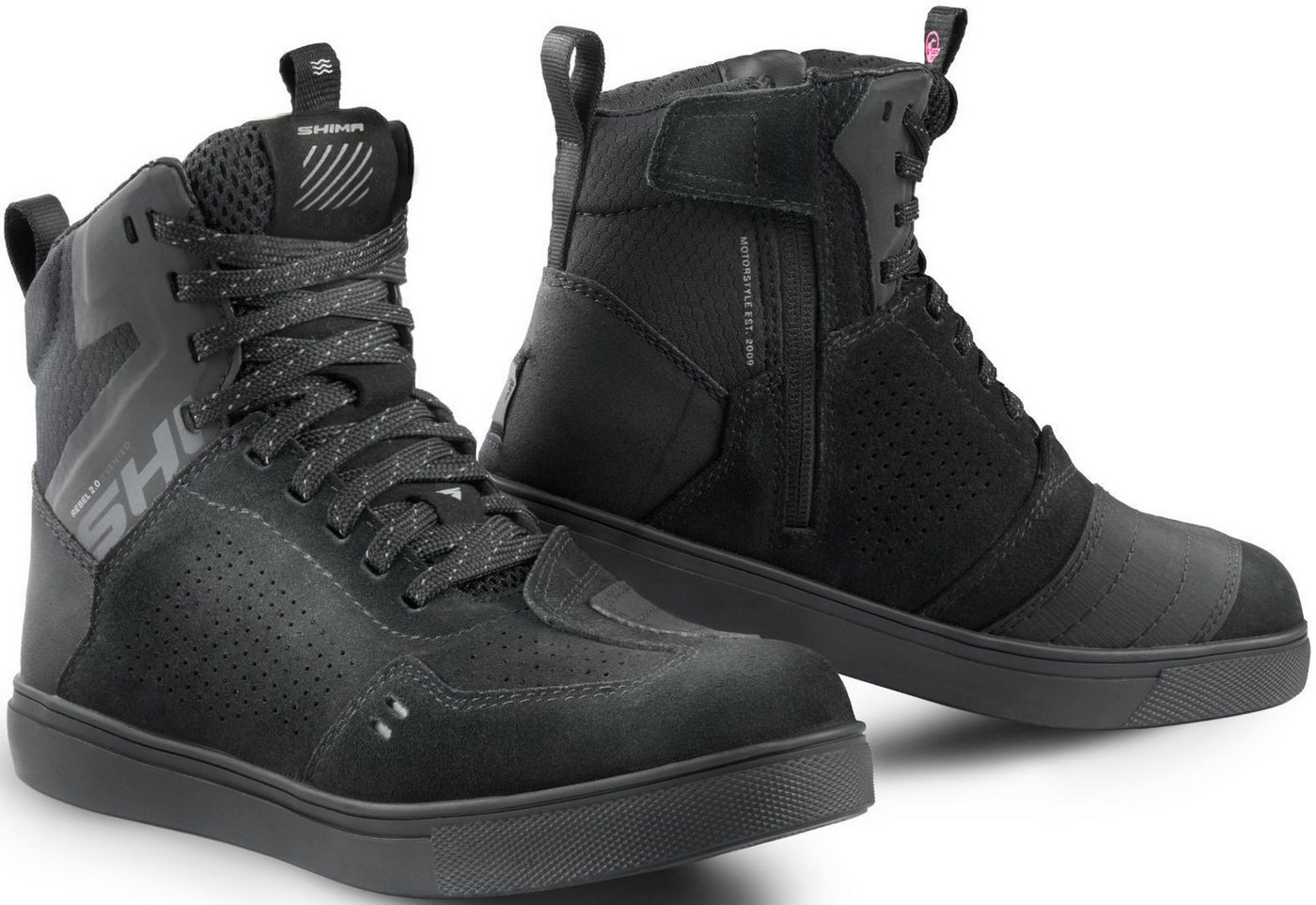 SHIMA Rebel Vented 2.0 perforierte Damen Motorrad Schuhe Motorradstiefel Perforiert von SHIMA