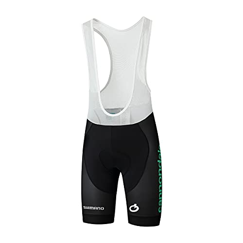 SHIMANO Bib Shorts | Cannondale Factory Racing Mens 2021 Radfahrhose Herren | Fahrradhose Herren | Radsport-Zubehör | Radsport-Trägerhosen (L) von SHIMANO