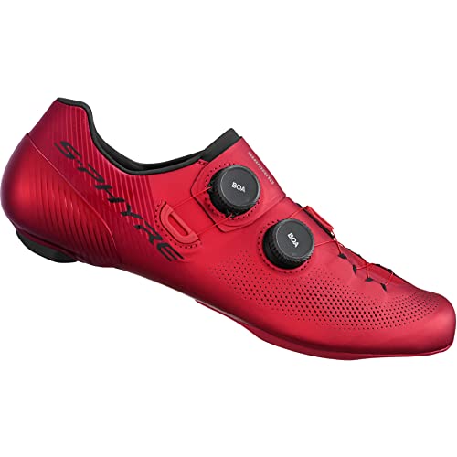 SHIMANO Unisex BRC903R42 S-PHYRE RC9 (RC903) Schuhe, rot, Größe 42 von SHIMANO