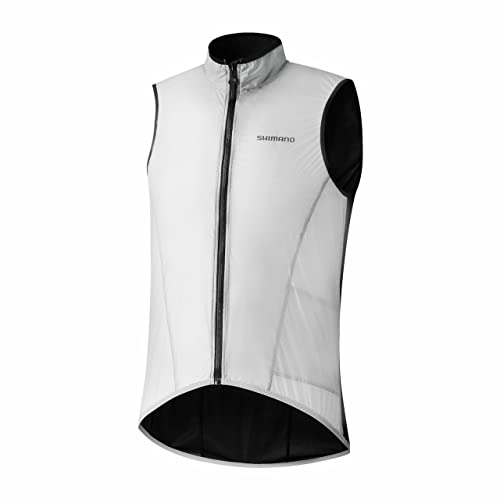 SHIMANO Unisex Beaufort Windweste Light Weste, weiß, XL von SHIMANO