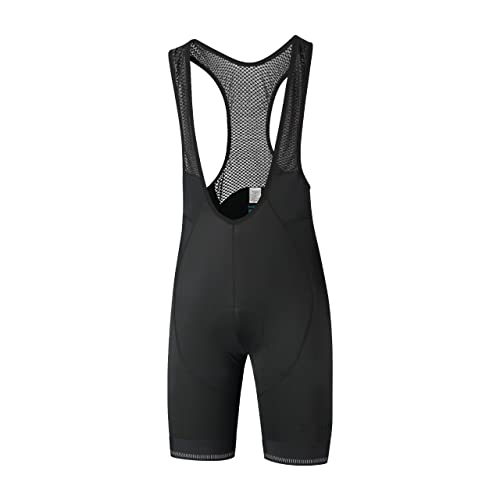 SHIMANO Hikari Trägerhosen | Bib Shorts Leggings | Größe S | Schwarze Radfahrhose Herren | Fahrradhose Herren | Radsport-Zubehör | Radsport-Trägerhosen | Black Cycling Bib Schort von SHIMANO