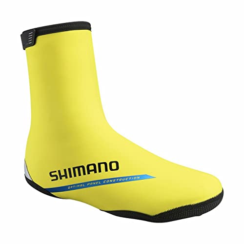 SHIMANO Unisex Sca50412 Road Thermo Schuhüberzug Neon Gelb Größe M (40-42) von SHIMANO