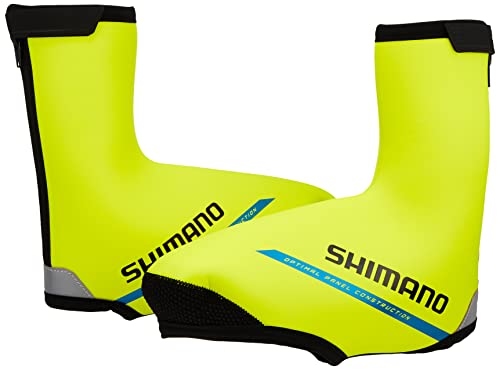 SHIMANO Unisex Sca50413 Road Thermo Schuhüberzug Neon Gelb Größe L (42-44) von SHIMANO