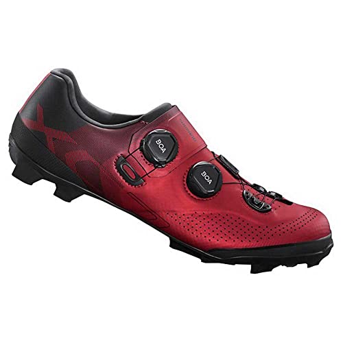 Shimano Unisex Zapatillas SH-XC702 Cycling Shoe, Rot, 44.5 EU von SHIMANO