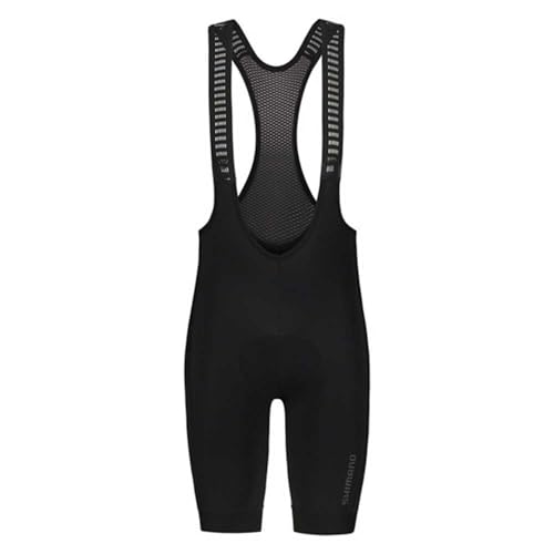 SHIMANO Unisex Vertex Bib Shorts Trägerhose, Schwarz, M von SHIMANO