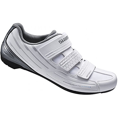 Shimano Damen Fahrradschuhe Rennradschuhe SH-RP2W SPD-SL 3 Klettverschl, Weiß, 45, ESHRP2NG450SW00 von SHIMANO