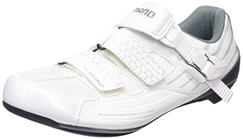 Shimano Damen Fahrradschuhe Rennradschuhe SH-RP3W GR. 37 SPD-SL Klett-/Ratschenv., Damen Radsportschuhe - Rennrad, Weiß (White), 37 EU von SHIMANO