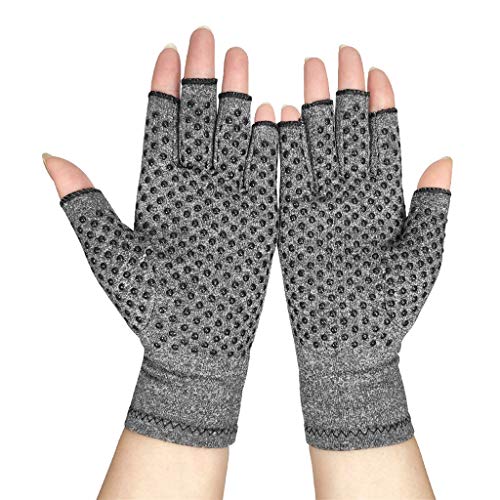 Arthritis Kompression Handschuhe Unisex Druck Handschuhe Atmungsaktiv Gelenkschmerzen Lindern Handschuhe für Erwachsene Männer Frauen (A, M) von SHINEHUA