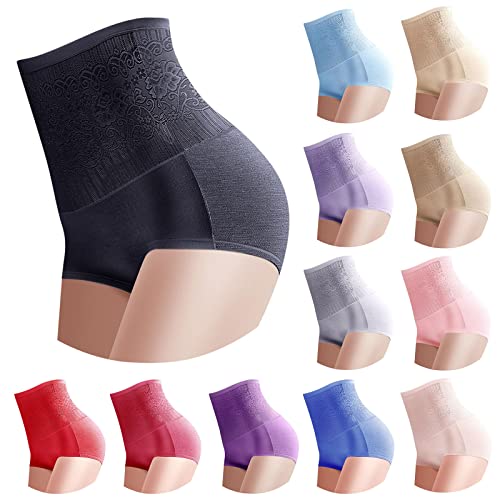 SHINEHUA Damen Figurenformend Miederpants Bauchkontrolle Miederhose Hohe Taille Shapewear Bauch-Weg-Effekt Formt Sofort Elastisch Body Shaper Höschen Nahtlose Unterwäsche von SHINEHUA