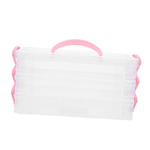 SHINEOFI 3-lagige Bleistift-organisationsbox Federmäppchen Kunststoff Für Studenten Stifte Große Kapazität Schreibtisch-Organizer von SHINEOFI