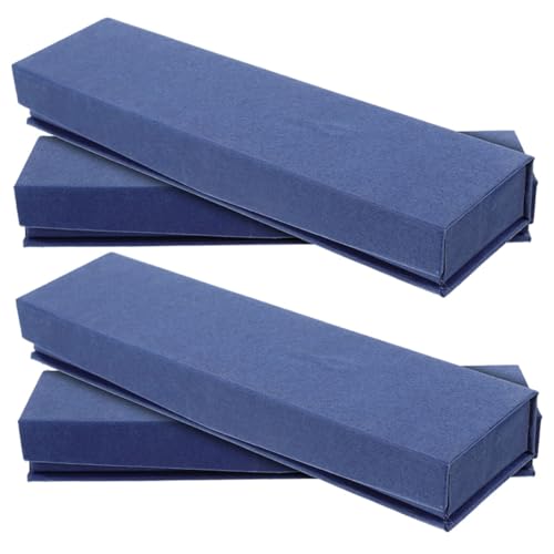 SHINEOFI 1 Satz Etui Federmäppchen Für Erwachsene Brunnenpenstfall Behälter Stiftverpackung Extra Aufbewahrungsbox Für Stifte Stiftebox Stifthalter Leerer Stift-Organizer Stoff Blue 4 Stück von SHINEOFI