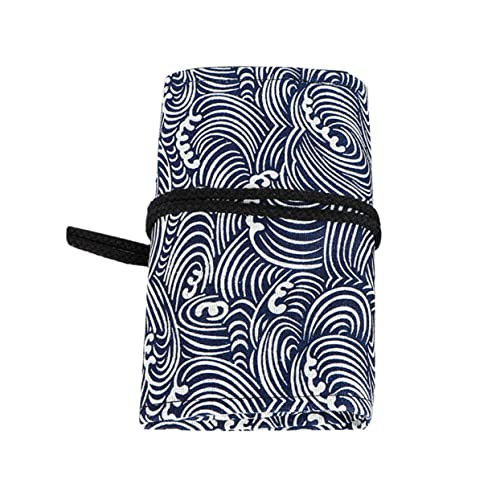 SHINEOFI Skizzen-federmäppchen Bleistift-rolltasche Leicht Zugänglicher Schreibwarenhalter Stift-Organizer Aus Segeltuch Spezielle Schlitze Für Radiergummis von SHINEOFI