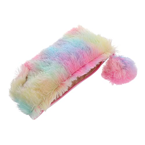 SHINEOFI 1 Stück Plüsch Federmäppchen Fall Studenten Federmäppchen Für Jungen Tasche Klein Briefpapierbeutel Schreibwarenkoffer Für Die Schule Bezauberndes Federmäppchen Colorful von SHINEOFI