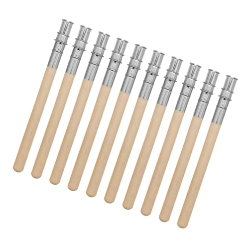 SHINEOFI 10 Stück Teiliges Edelstahl Augenbrauenstift Verlängerer Kompatibel mit Verschiedenen Stiften Langlebig und Leicht Tragbar für Präzises Make up Unterwegs Praktische Erweiterung von SHINEOFI