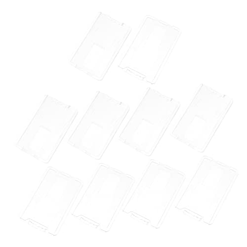 SHINEOFI 10 Stücke Visitenkartenhalter Klare Kunststoffabdeckungen Kreditkarten Id Karten Protector von SHINEOFI