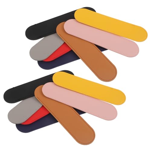 SHINEOFI 14 Stück Teiliges Pu Leder Stiftschutzhülle Dicke Stiftaufbewahrungstasche Weiche Kratzfeste Pen Sleeve für Business und Schule Passend für Kugelschreiber und Füllfederhalter von SHINEOFI