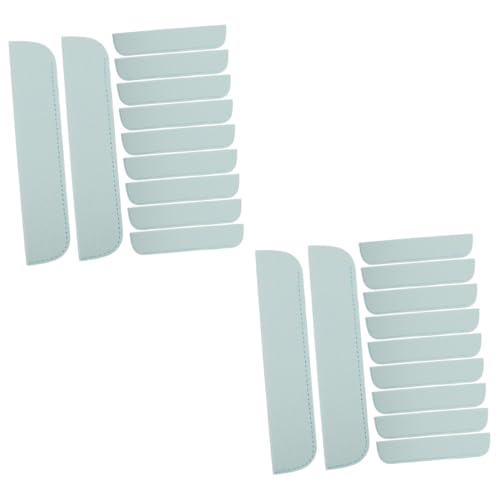 SHINEOFI 2 Sätze Etui Kugelschreibertasche Brunnen Fall Federmäppchen Stiftschutztasche Schutztasche Für Stifte Stift Schutzhülle Hosenbügel Stifttasche Sky-Blue Leder 12 Stück * 2 von SHINEOFI