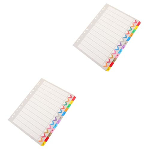 SHINEOFI 2 Sätze Index-loseblattbuch Schublade Ordner Mit Trennwänden Und Laschen Ordner Trenner Ordnertrenner Notizblock-marker Ordnerteiler Mit Laschen Papier Und Haustier 12 Blatt * 2 SHINEOFI 2 Sätze Index-loseblattbuch Schublade Ordner Mit Trennwänden Und Laschen Ordner Trenner Ordnertrenner Notizblock-marker Ordnerteiler Mit Laschen Papier Und Haustier 12 Blatt * 2 von SHINEOFI