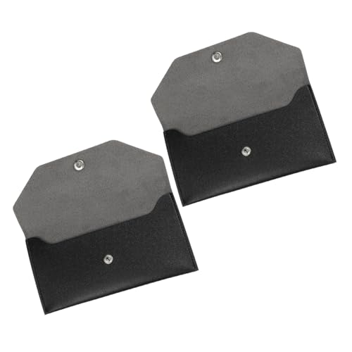 SHINEOFI 2 Stück Budget Envelope Damen Pu-Kunstleder Geldbörse Wiederverwendbare Cash Clutch für Finanzplanung und Reise Leichtes Wasserabweisendes Portemonnaie für Alltag und Geschenk von SHINEOFI