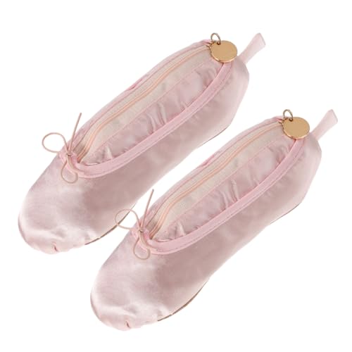SHINEOFI 2 Stück Federmäppchen mit Ballettschuhen Make-up-Beutel für Tanzschuhe Stift-Organizer-Tasche Ballett-Tanzschuh-Bleistiftbeutel Tanzschuh-Organizer-Tasche Weberei Rosa von SHINEOFI