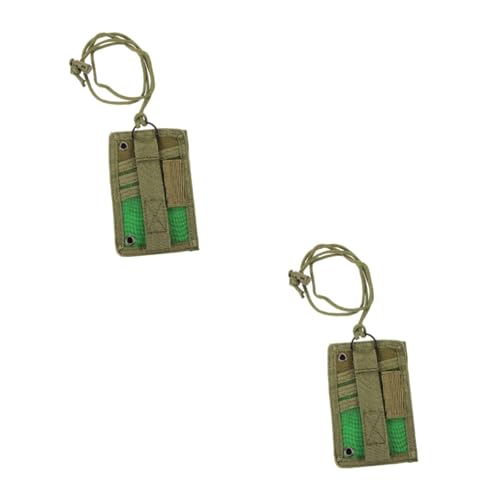 SHINEOFI 2 Stück Kartenabdeckung Aufkleber Dünne Geldbörse Männer Kartenmappe Scheckkarten-etui Schutzhüllen Für Karten Ausweishalter Aus Hartem Oxford-Stoff 600d Oxford-Stoff von SHINEOFI