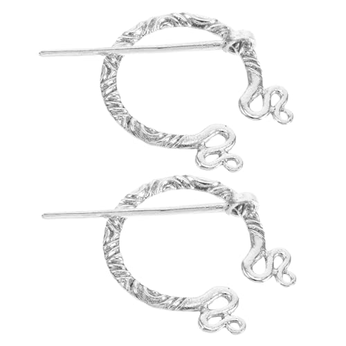 SHINEOFI 2 Stück Robuste Metallnadel für Umhänge Schals und Taschen Mittelalterliche Accessoires für Kreative Styles und Verschiedene Anlässe von SHINEOFI