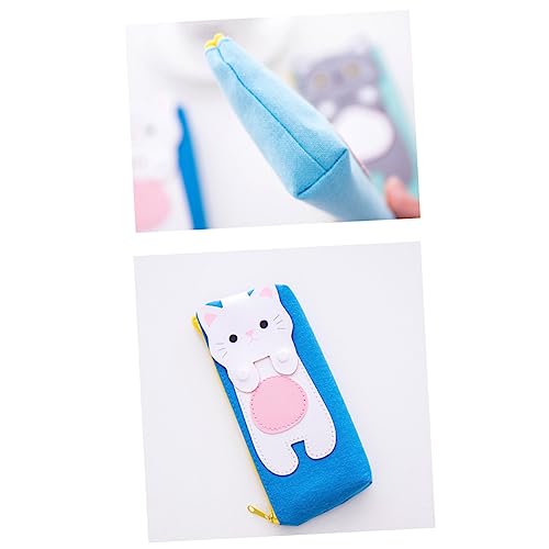SHINEOFI Bleistiftbeutel Mit Katzenmuster Leinen Stifthalter Für Schulschreibwaren 2 Stück von SHINEOFI