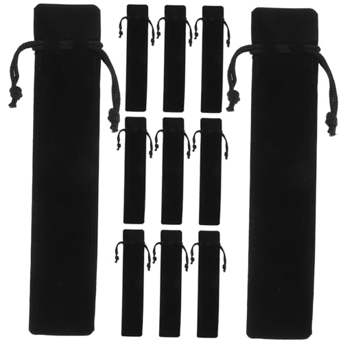 SHINEOFI 20 Stück Stifteetuis Aus Samt Mit Kordelzug – Stifthüllen Halter Etui Einzelne Bleistifttasche Schmuckbeutel Süßigkeiten Hochzeitsgeschenke Taschen Für Büro Reisen von SHINEOFI